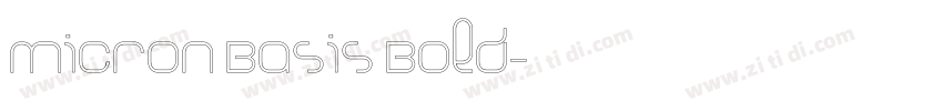 Micron Basis Bold字体转换